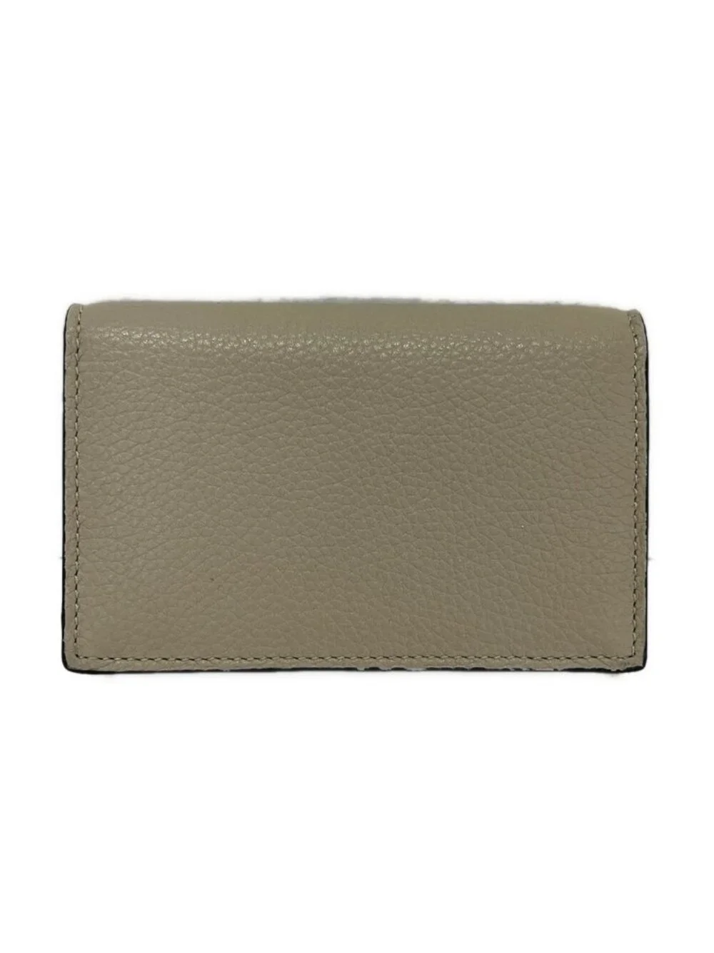 Loewe Business Card Holder Beige Leather